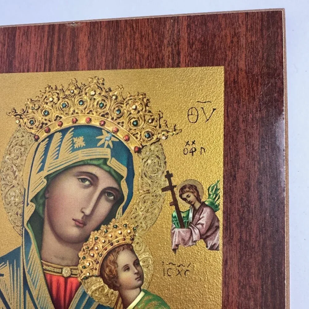 Vintage Icon Our Lady of Perpetual Help  7
